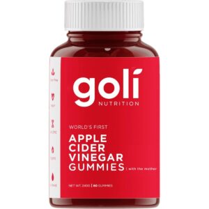Goli Apple Cider Vinegar Gummies, Pack of 60's