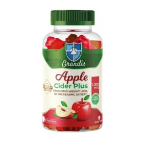 Grandis Apple Cider Plus 1000mg Apple Cider Vinegar Gummies For Weight Loss, Pack of 60's