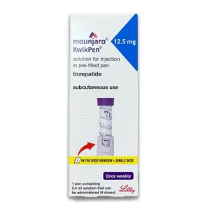 Mounjaro KwikPen Tirzepatide 12.5mg/0.6ml, Four-Dose Pre-Filled Injection Pen For Subcutaneous Injection, Pack of 1's