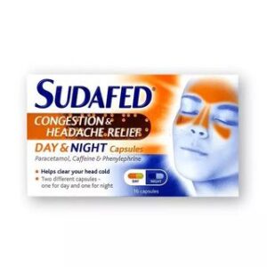 Sudafed Congestion & Headache Relief Day & Night Capsules