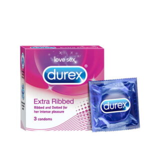 Durex Condoms Extra Ribbed- 3 Pieces