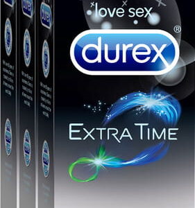 Durex Extra Time Condoms- 10 Count (Pack Of 3)